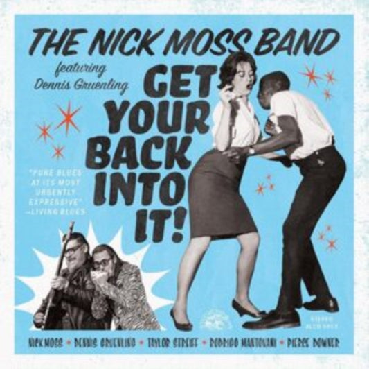 Product Image : This CD is brand new.<br>Format: CD<br>Music Style: Jump Blues<br>This item's title is: Get Your Back Into It<br>Artist: Nick Band; Dennis Gruenling Moss<br>Label: ALLIGATOR RECORDS<br>Barcode: 014551501329<br>Release Date: 7/14/2023