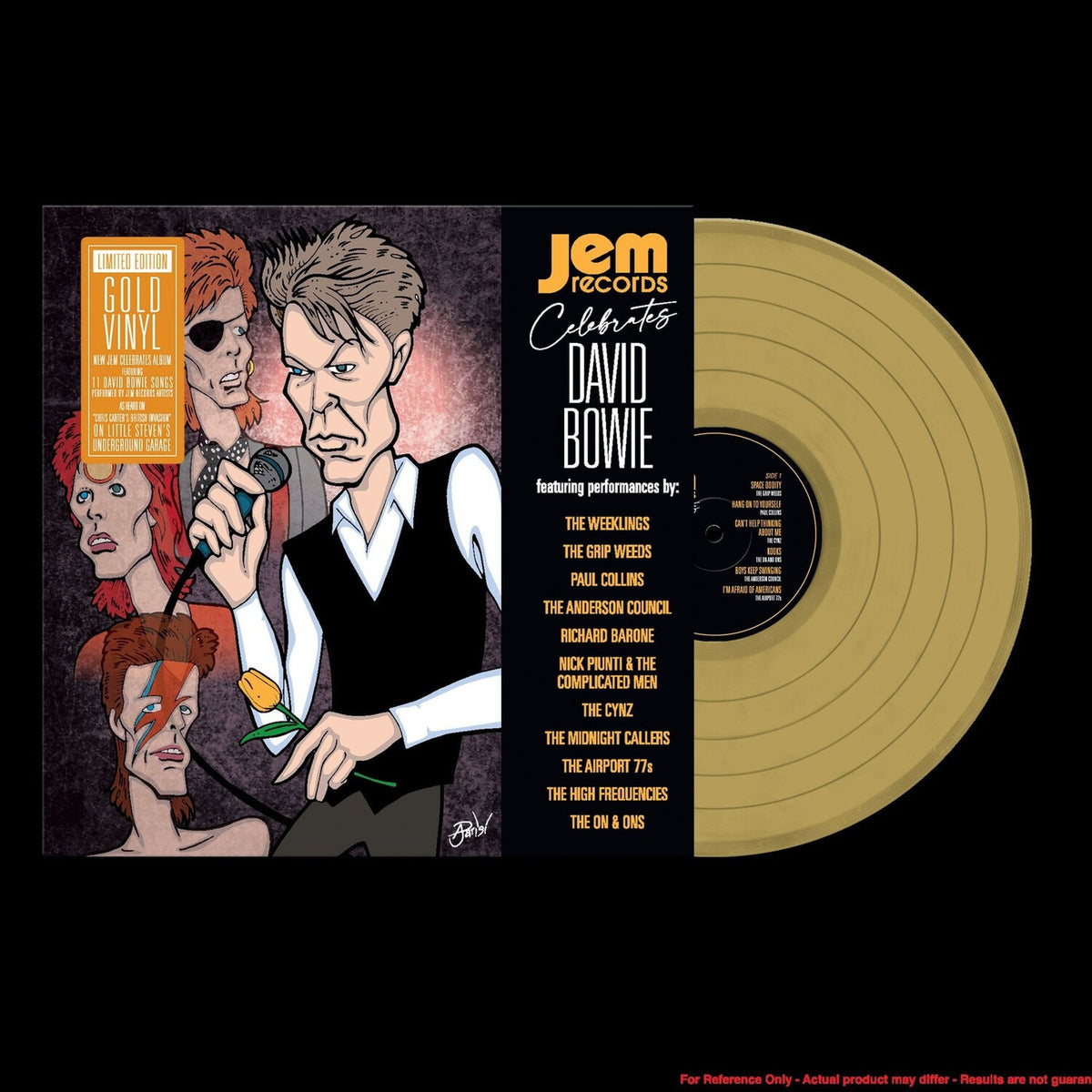 Jem Records Celebrates David Bowie (Gold LP Vinyl)