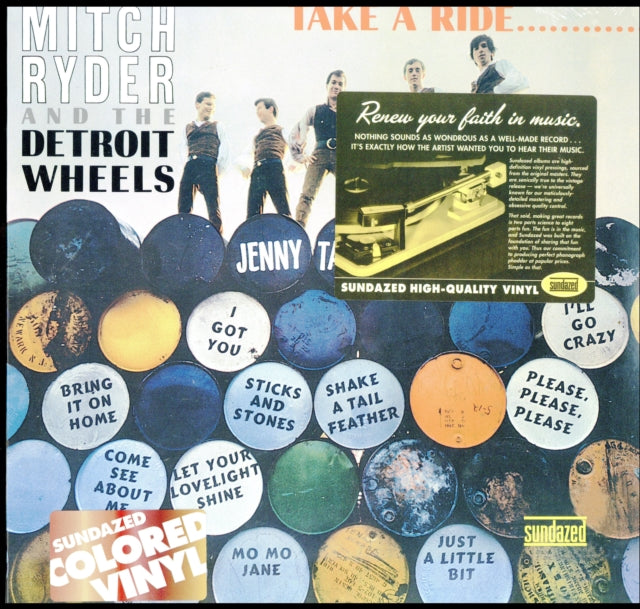 This LP Vinyl is brand new.Format: LP VinylMusic Style: Rock & RollThis item's title is: Take A Ride... (Gold LP Vinyl)Artist: Mitch & The Detroit Wheels RyderLabel: INC. SUNDAZED MUSICBarcode: 090771409911Release Date: 10/25/2019