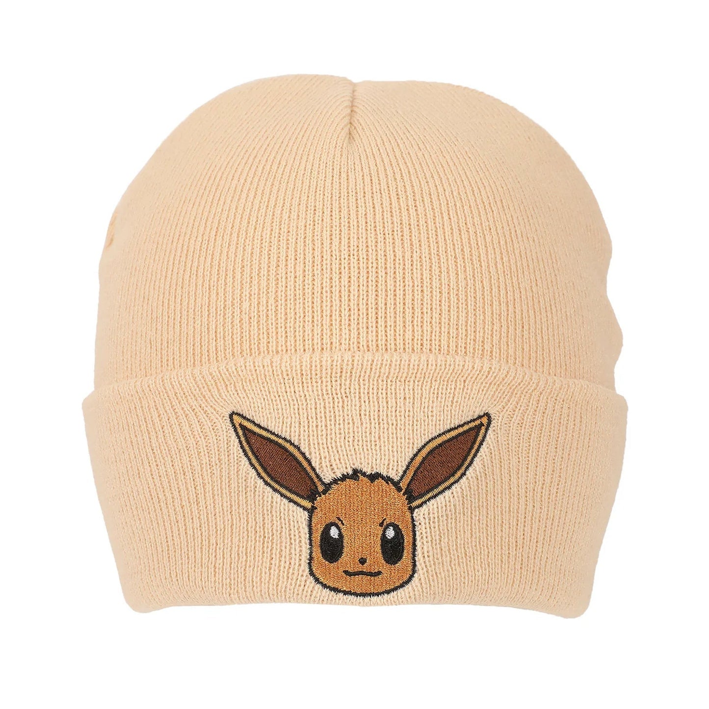 Beanie Ribbed Knit: Pokemon - Embroidered Eevee