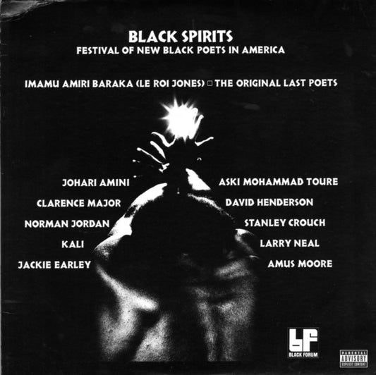 Product Image : This LP Vinyl is brand new.<br>Format: LP Vinyl<br>Music Style: Spoken Word<br>This item's title is: Black Spirits: Festival Of New Black Poets In America (White LP Vinyl)<br>Artist: Black Spirits<br>Label: MOTOWN RECORDS<br>Barcode: 602445613960<br>Release Date: 8/19/2022