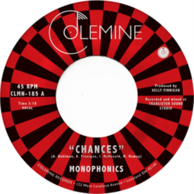 This 7 Inch Vinyl is brand new.Format: 7 Inch VinylThis item's title is: ChancesArtist: MonophonicsBarcode: 674862654697Release Date: 2/7/2020