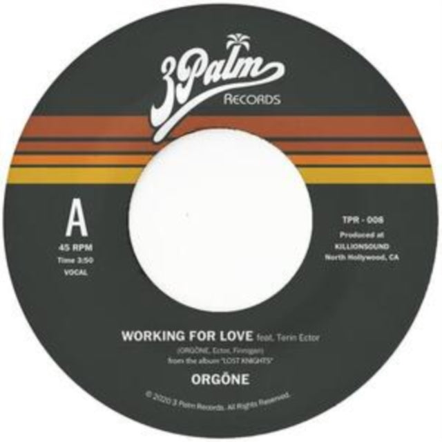 This 7 Inch Vinyl is brand new.Format: 7 Inch VinylMusic Style: AbstractThis item's title is: Working For Love B/W DreamerArtist: OrgoneLabel: 3 PALM RECORDS/COLEMINE RECORDBarcode: 674862655762Release Date: 11/12/2021