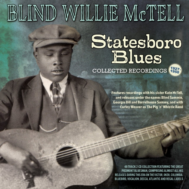 Product Image : This CD is brand new.<br>Format: CD<br>This item's title is: Statesboro Blues: Collected Recordings 1927-1950 (2CD)<br>Artist: Blind Willie Mctell<br>Barcode: 824046351625<br>Release Date: 6/14/2024