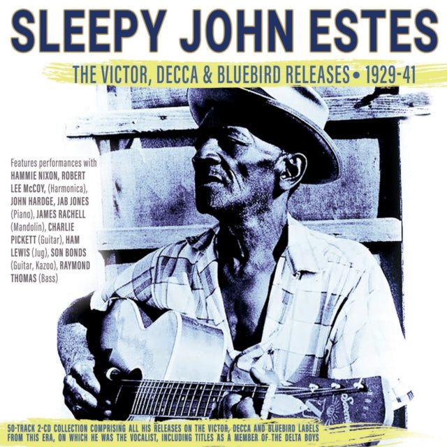 This CD is brand new.Format: CDThis item's title is: Victor, Decca & Bluebird Releases 1929-41 (2CD)Artist: Sleepy John EstesBarcode: 824046354220Release Date: 4/11/2025
