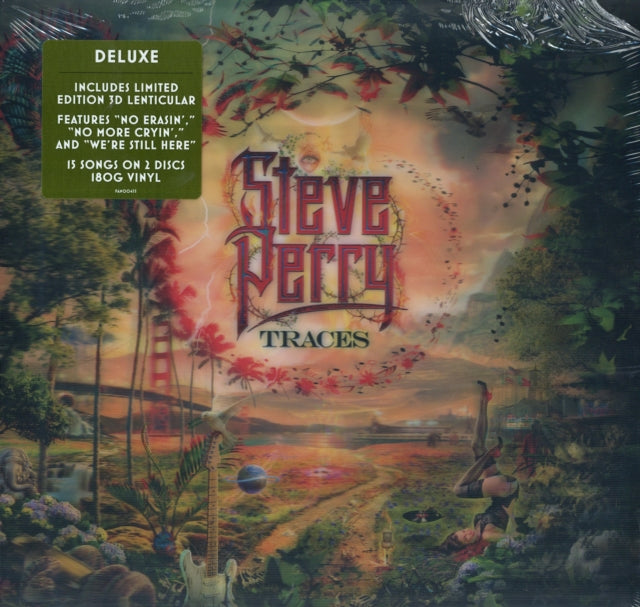 This LP Vinyl is brand new.Format: LP VinylMusic Style: Soft RockThis item's title is: Traces (Deluxe/2 LP Lenticular)Artist: Steve PerryLabel: FANTASYBarcode: 888072088627Release Date: 3/15/2019