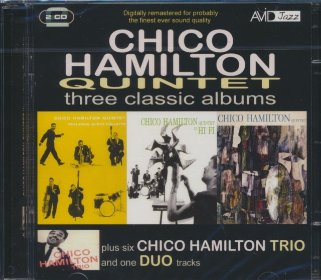 Product Image : This CD is brand new.<br>Format: CD<br>Music Style: Bop<br>This item's title is: Three Classic Albums Plus<br>Artist: Chico Quintet Hamilton<br>Label: AVID UK<br>Barcode: 5022810194927<br>Release Date: 7/28/2008