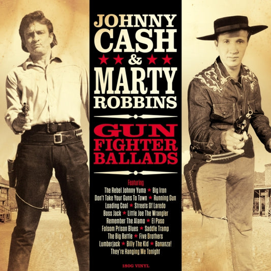 Johnny & Marty Robbins Cash - Gunfighter Ballads (180G) - LP Vinyl