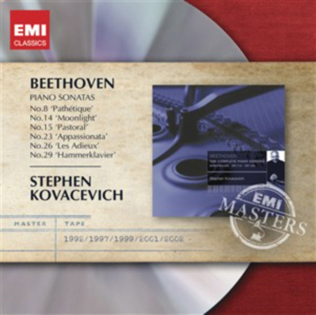 This CD is brand new.Format: CDMusic Style: Country RockThis item's title is: Beethoven: Pno Sonatas Nos.8 / 14 / 21 / 23 / 26 & 29Artist: Stephen KovacevichBarcode: 5099962308120Release Date: 9/3/2012