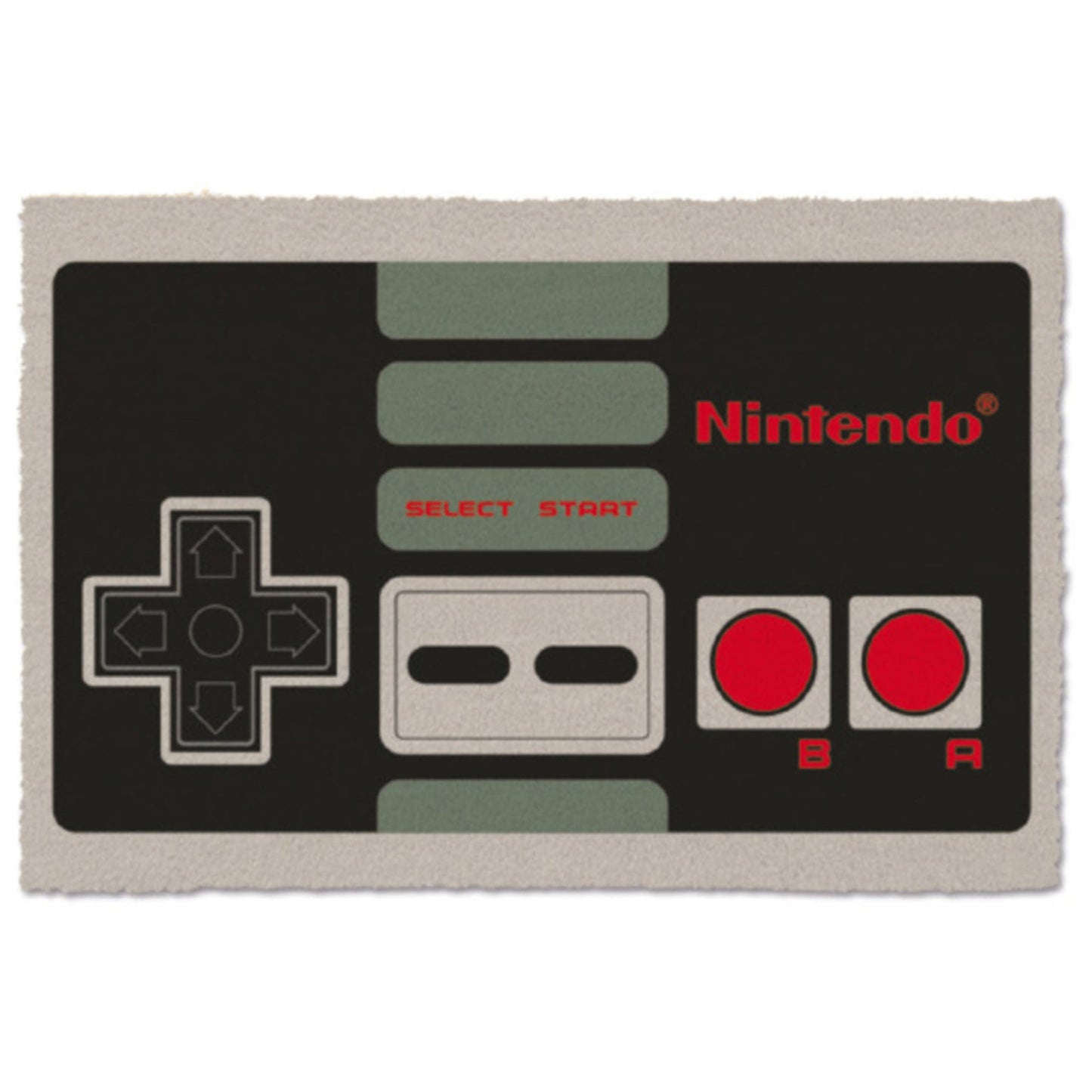 This is brand new.Full size door mat! 29.25 x 17.25 x 1This item's title is: Door Mat - NES ControllerBarcode: 638211211139