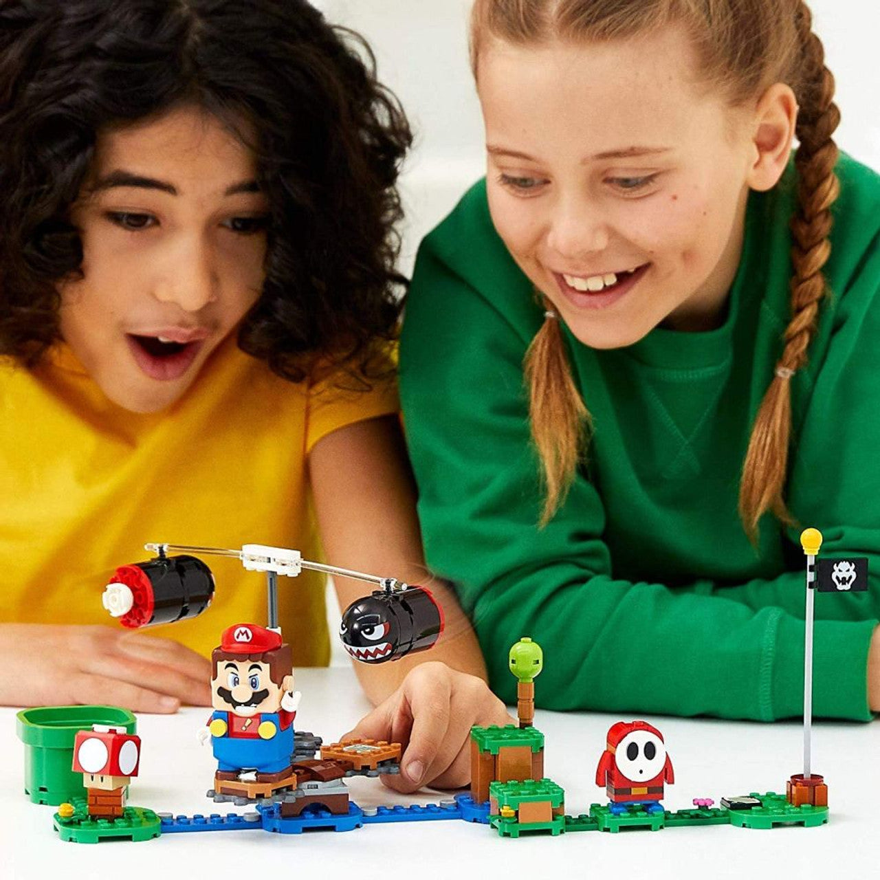 This is brand new.LEGO Super Mario fans can take on a fast-spinning challenge with this Boomer Bill Barrage Expansion Set (71366).