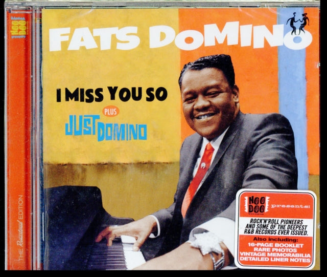 This CD is brand new.Format: CDMusic Style: Rhythm & BluesThis item's title is: I Miss You So + Just Domino (6 Bonus Tracks/24Bit Remaster)Artist: Fats DominoBarcode: 8436559465052Release Date: 5/4/2018