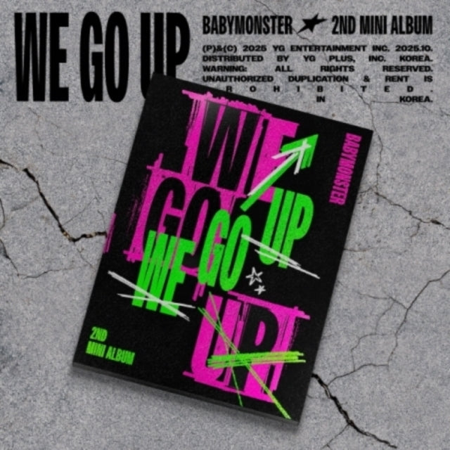 This CD is brand new.Format: CDThis item's title is: We Go Up (Up Ver.)Artist: Babymonster Barcode: 8800320199390Release Date: 10/10/2025