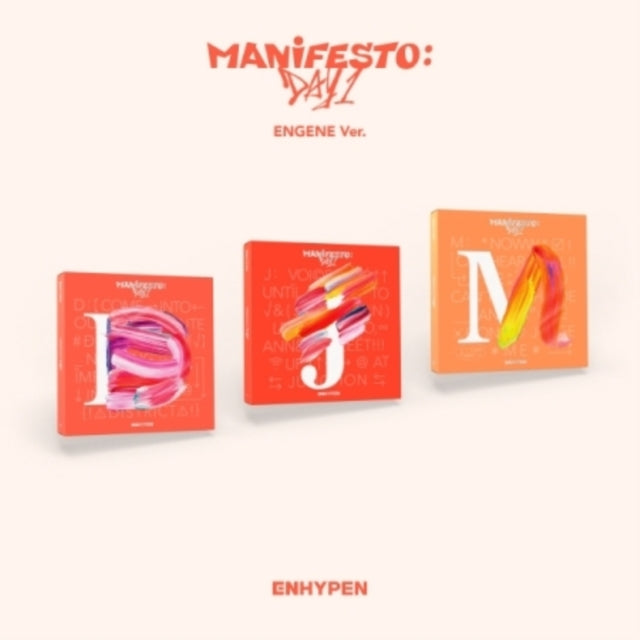 This CD is brand new.Format: CDThis item's title is: Manifesto: Day 1 (Engene Ver.)Artist: EnhypenBarcode: 8809704424431Release Date: 7/5/2022