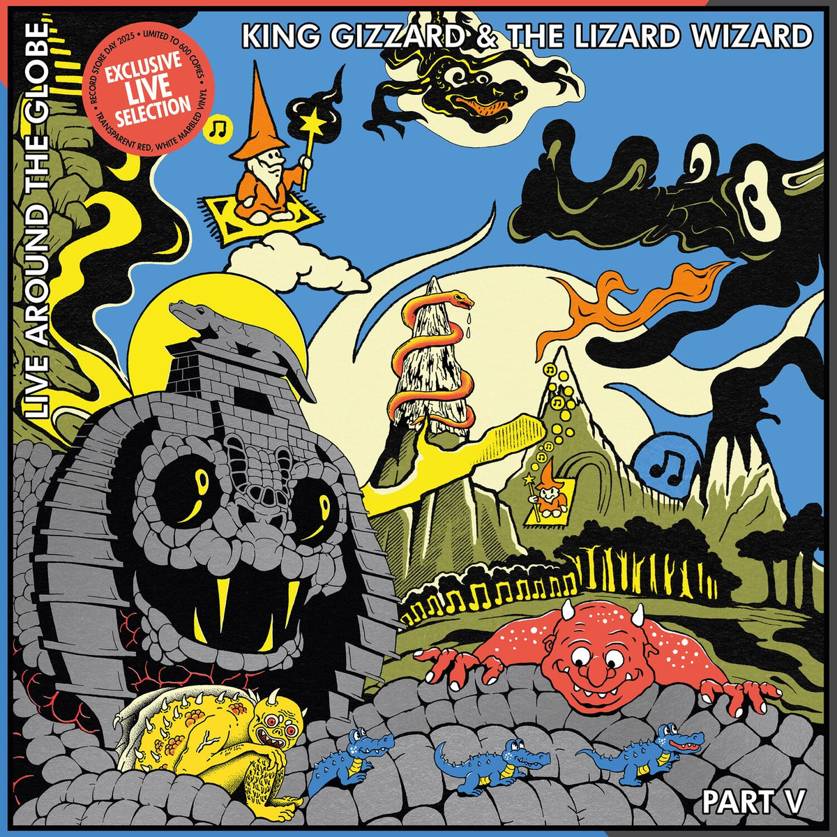 Rave Gizzard - Live In San Francisco '24 (3LP/Splatter Vinyl) & Live Around The Globe: Part V (Colored LP Vinyl)
