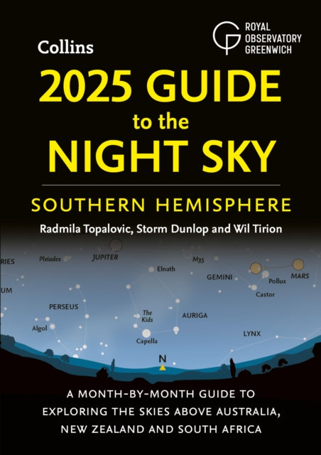 Binding: Paperback
Description: The ideal gift for all amateur and seasoned astronomers. A comprehensive handbook to the planets stars and constellations visible from the southern hemisphere. 6 pages for each month covering January December 2025.