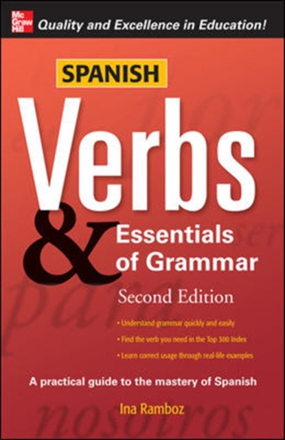Binding: Paperback
Description: Your one - stop guide to mastering the basics of Spanish Can one book have all you need to communicate confidently in a new language? Yes and that book is Spanish Verbs & Essentials of Grammar.