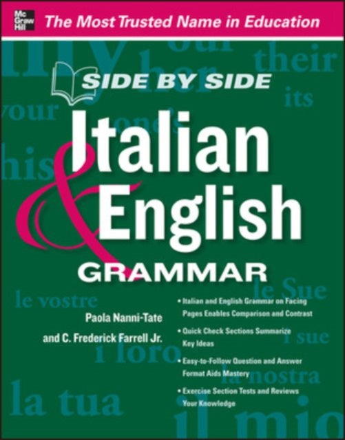 Binding: Paperback
Description: Learn and review Italian grammar at a glance Of all the obstacles you face while learning a new language grammar is one of the toughest. But now there's a way to learn the subtleties of grammar without all the headaches.