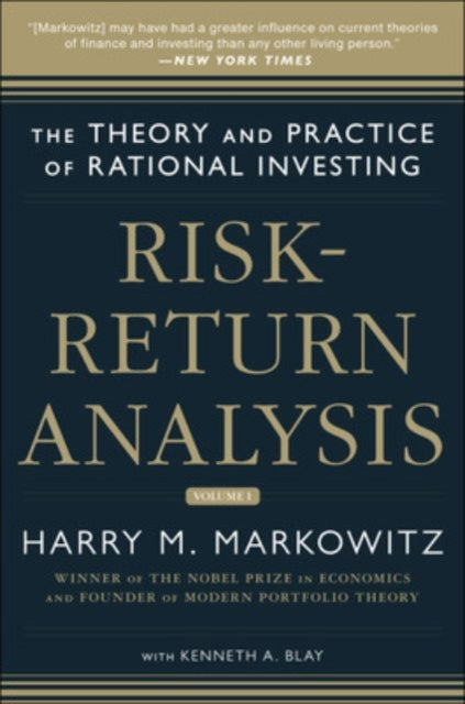 Binding: Hardcover
Description: The two most important words Harry Markowitz ever wrote are "portfolio selection." In 1952, when everyone in the stock market was looking for the next hot stock as a doctoral candidate he proposed to look at many diverse stocks - - a portfolio.