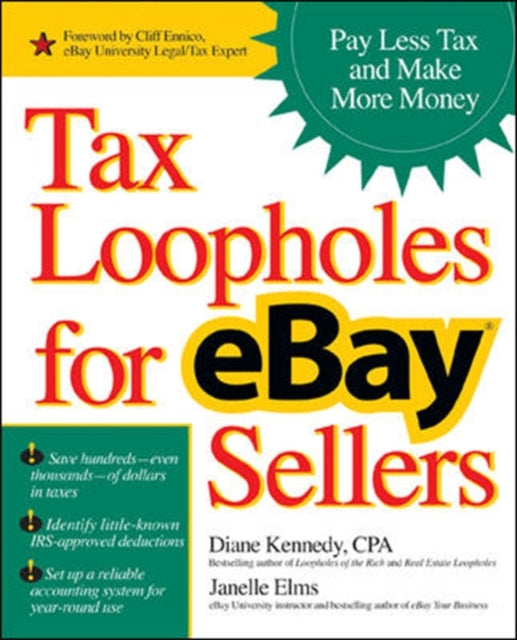 Binding: Paperback
Description: Helps readers discover hundreds of little - known completely legal tax deductions and reporting tips that are unique to e Bay and designed to benefit small business owners.