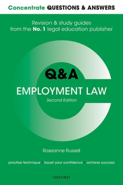 Binding: Paperback
Description: Concentrate Q& A Employment Law guides you through how to structure a successful answer to a legal problem.