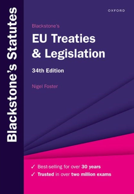 Binding: Paperback
Description: Unsurpassed in authority reliability and accuracy; Blackstone's Statutes trusted by students for over 30 years. Celebrating over 30 years as the market - leading series Blackstone's Statutes have an unrivalled tradition of trust and quality.