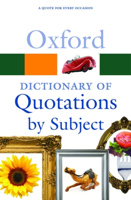 Binding: Paperback
Description: Oxford Dictionary of Quotations by Subject is a collection of over 7,000 quotations arranged thematically for easy look - up.