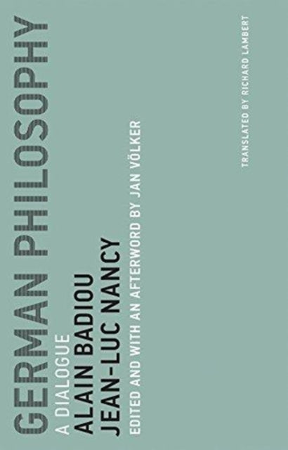 Nancy Jean - Luc - German Philosophy A Dialogue - Paperback