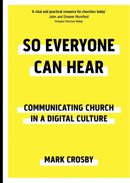 Binding: Paperback
Description: What is a church community without communication? This book will help you think about what we say and how we say it so that everyone can hear from the visitor to the member and those outside of the church.