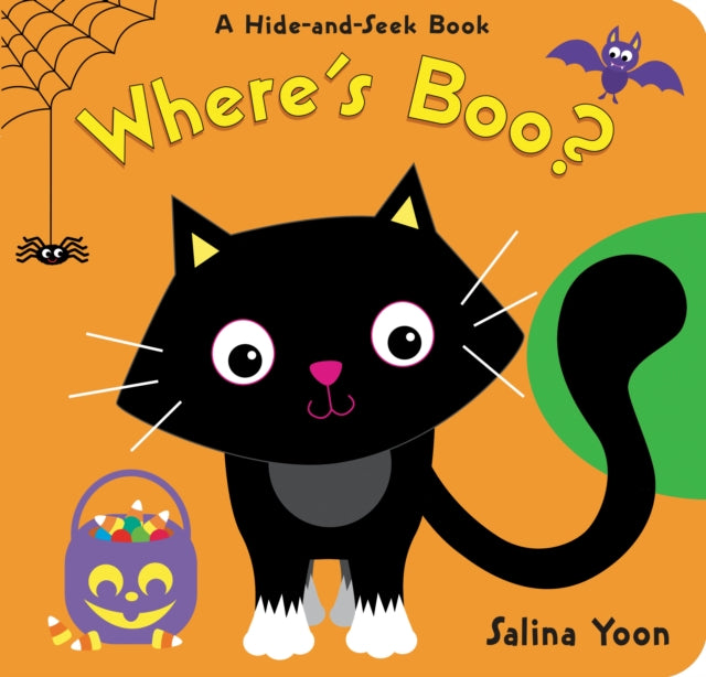 Binding: Special Bindings
Description: Carve out family time for this Halloween read - - a guessing game in board book form! Very young readers will love searching for Boo the black cat among familiar Halloween characters and objects and finding something unexpected instead.