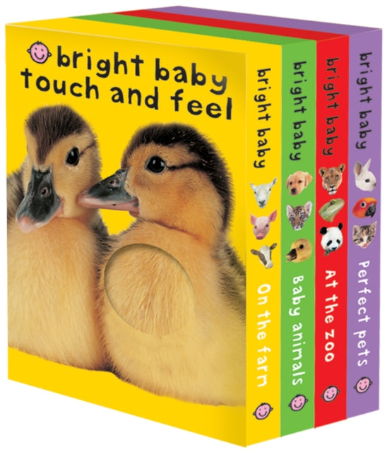 Binding: Collectible And Gift Editions
Description: From the bestselling children's book author and early educational expert Roger Priddy comes an adorable Bright Baby Touch & Feel Boxed Set The touch and feel elements inside these charming books are ideal for babies and toddlers.