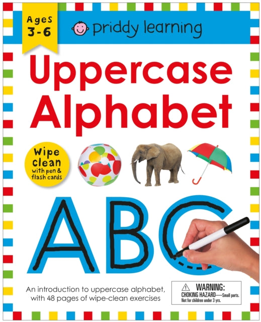 Binding: Educational And Professional
Description: This Uppercase Alphabet wipe - clean workbook is a fantastic way to help elementary school children learn letter formation and develop their writing skills and it comes with a wipe - clean pen.