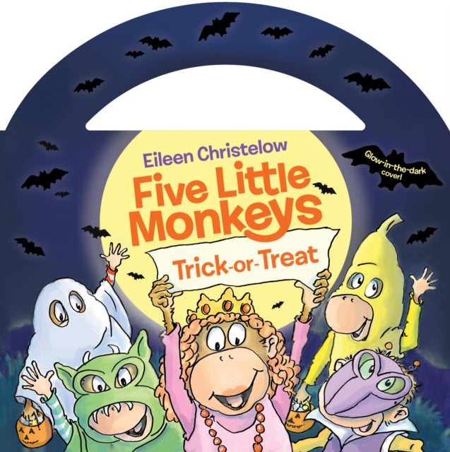 Binding: Special Bindings
Description: With a glow - in - the - dark cover and Halloween bucket handle this novelty board book is full of tricks and treats for the Five Little Monkeys - - and readers! Five little monkeys dress up for Halloween.