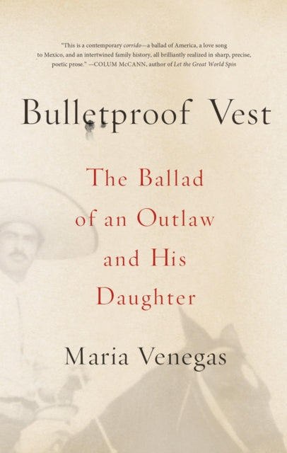 Binding: Paperback
Title: Bulletproof Vest The Ballad Of An Outlaw And His Daughter
Author(s): Venegas Maria
Publisher: Farrar Straus And Giroux
Barcode: 9780374535285
Pages: 320 Pages
Language: English
Publication Date: 6/2/2015