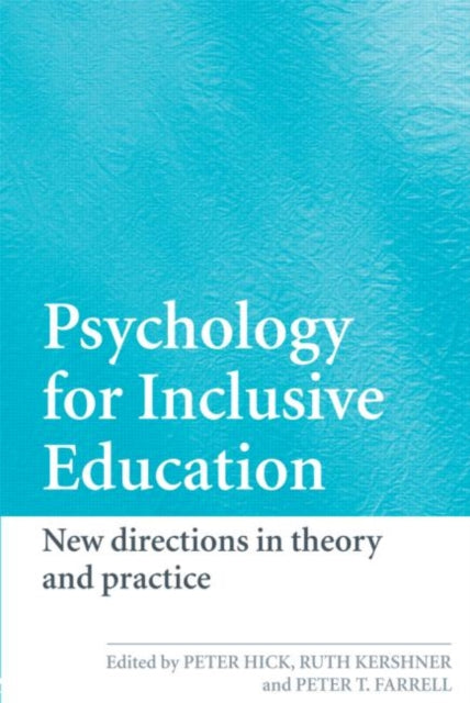 Binding: Paperback
Description: What can psychology offer inclusive education? Traditionally special education has looked to psychology for many of its theoretical resources and practical strategies.