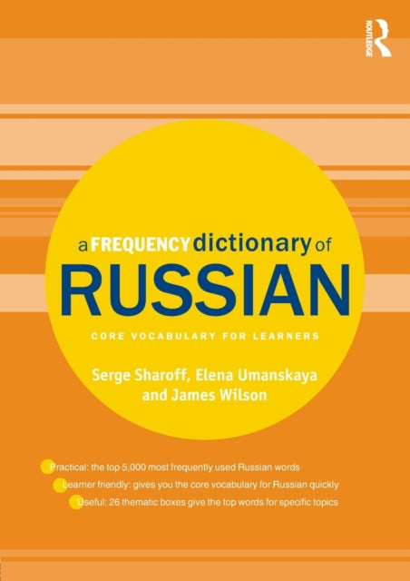 Binding: Paperback
Description: A Frequency Dictionary of Russian is an invaluable tool for all learners of Russian providing a list of the 5,000 most frequently used words in the language and the 300 most frequent multiword constructions.