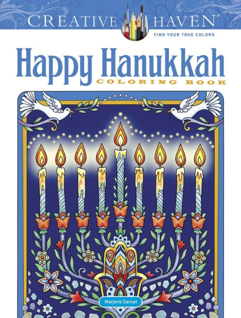 Binding: Paperback
Description: Select Guide Rating
Title: Creative Haven Happy Hanukkah Coloring Book
Author(s): Sarnat Marjorie
Publisher: Dover Publications Inc.