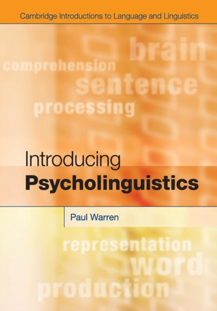 Binding: Paperback
Description: How humans produce and understand language is clearly introduced in this textbook for students with only a basic knowledge of linguistics.
