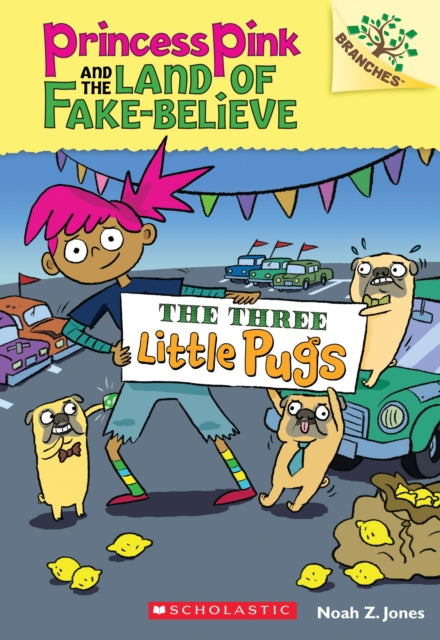 Binding: Paperback
Description: Princess Pink has to shut down a shady car dealership run by the Three Little Pugs! This series is part of Scholastic's early chapter book line called Branches which is aimed at newly independent readers.