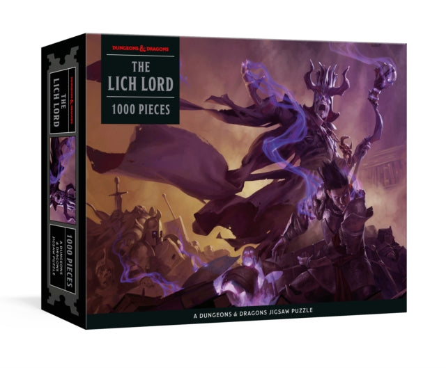 Binding: Toys & Hobbies
Description: Piece together the iconic cover art from Dungeons & Dragons Fifth Edition of the Dungeon Master's Guide with this stunning puzzle featuring the powerful lich Acererak. This 1,000 - piece jigsaw puzzle memorializes The Lich Lord for dungeon masters and players alike.