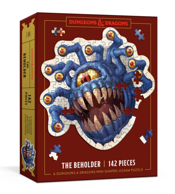 Licensed Official Dungeons & Dragons - Dungeons & Dragons Mini Shaped Jigsaw Puzzle: The Beholder Edition 142 - Piece Collectible Puzzle For All Ages
