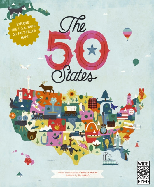 Binding: Paperback
Description: Explore every state of the US a from Alabama to Wyoming with these 51 charmingly illustrated infographic maps! Includes an expansive guide to the state flags and US presidents.
