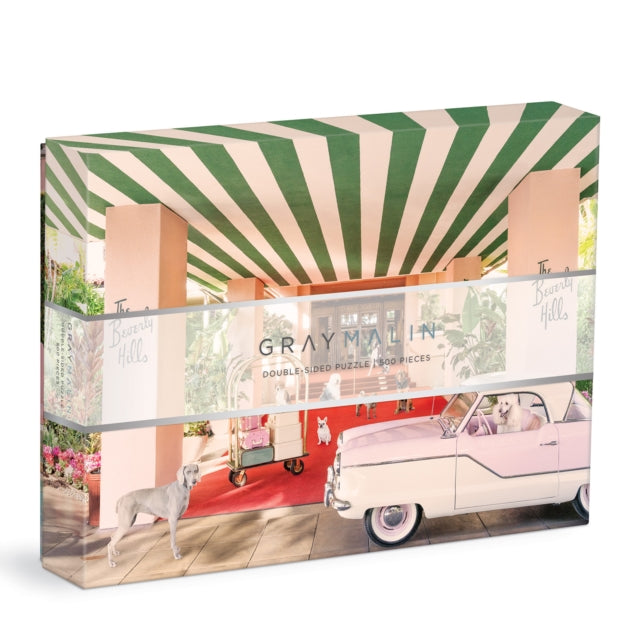 Binding: Toys & Hobbies
Description: This two - sided 500 piece puzzle features two best - selling images from Gray's playful series Dogs at The Beverly Hills Hotel. Gray Malin puzzles are the perfect gift for puzzle and fine art photography enthusiasts alike.