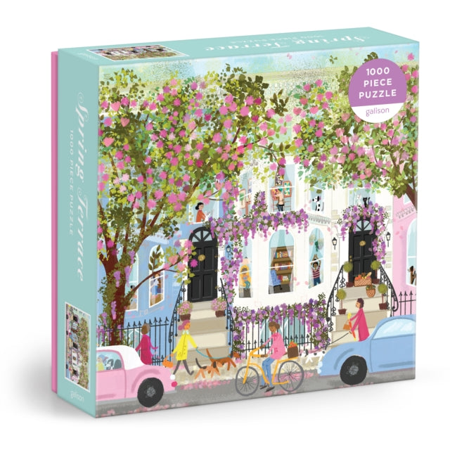 Binding: Toys & Hobbies
Description: Bestselling artist Joy Laforme expertly applies her unique sense of color texture and whimsy to a magnolia - filled residential block on the Spring Terrace 1000 Piece Puzzle. 1000 pieces Ribbon Cut Box: 8 x 8 x 2.