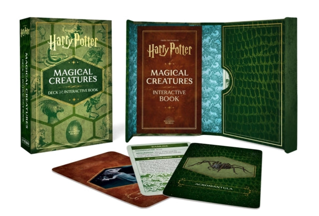 Binding: Multiple Components
Description: Engage with all your favorite magical creatures from the Wizarding World with this one - of - a - kind gift set featuring a fully illustrated card deck and guidebook spotlighting Buckbeak the Hippogriff Fawkes the Phoenix Fluffy the Three - Headed Dog and dozens more.