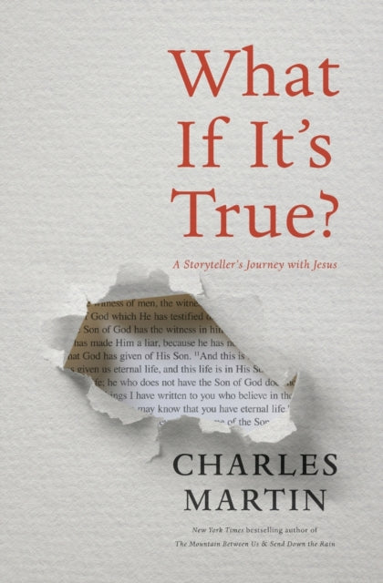 Binding: Paperback
Description: See the Bible come to life before your eyes as New York Times bestselling author Charles Martin uses his storyteller imagination to present the Bible as a novel to help you engage with your faith in new ways.