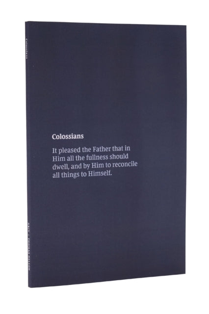 Binding: Paperback
Description: A unique Scripture - engagement format with room to write notes and prayers ideally suited for following a sermon series in church participating in small - group study or for individual devotional and study time.