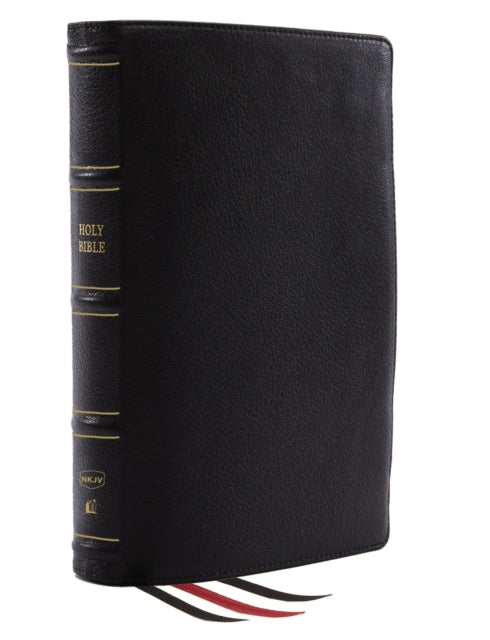 Thomas Nelson - Nkjv Reference Bible Classic Verse - By - Verse Center - Column Genuine Leather Black Red Letter Comfort Print Holy Bible New King James Version