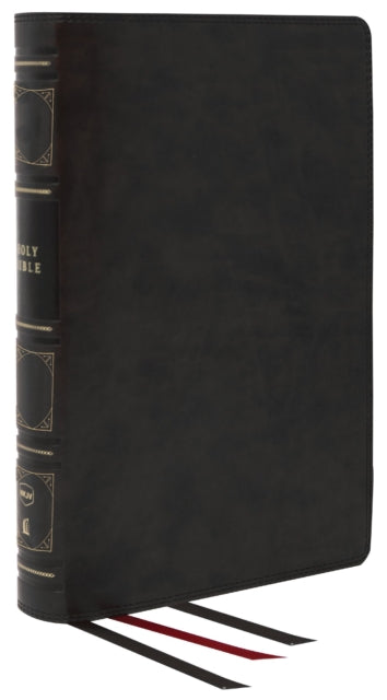 Thomas Nelson - Nkjv Reference Bible Classic Verse - By - Verse Center - Column Genuine Leather Black Red Letter Thumb Indexed Comfort Print Holy Bible New King James Version