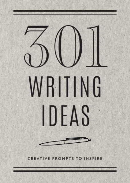 Binding: Paperback
Description: Conquer that blank page staring back at you! 301 Writing Ideas is a guided journal designed to get you writing right away so you spend less time pondering and more time expressing your true thoughts and feelings.